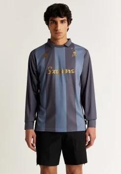 Scalpers Poles<Adrenaline Striped Long Sleeve Technical Polo