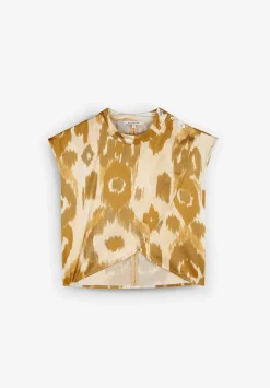 Scalpers Shirts<Animal Print Crossover Top