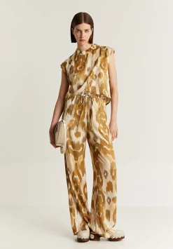 Scalpers Pants<Animal Print Fluid Pants