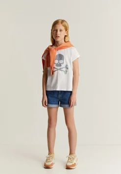 Scalpers Tshirts<Animal Print Glitter Skull T-Shirt