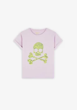 Scalpers Tshirts<Animal Print Glitter Skull T-Shirt