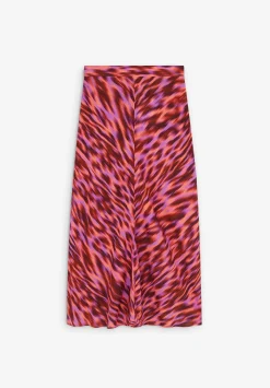 Scalpers Skirts<Animal Print Lurex Midi Skirt