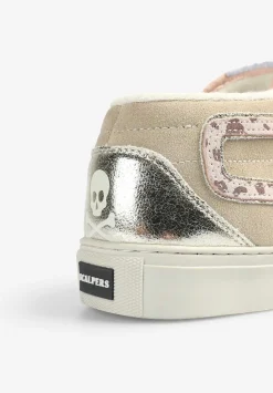 Scalpers Sneakers<Animal Print Sneakers With Metallic Detail