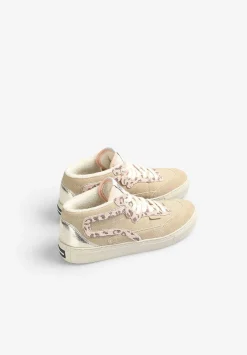 Scalpers Footwear<Animal Print Sneakers With Metallic Detail
