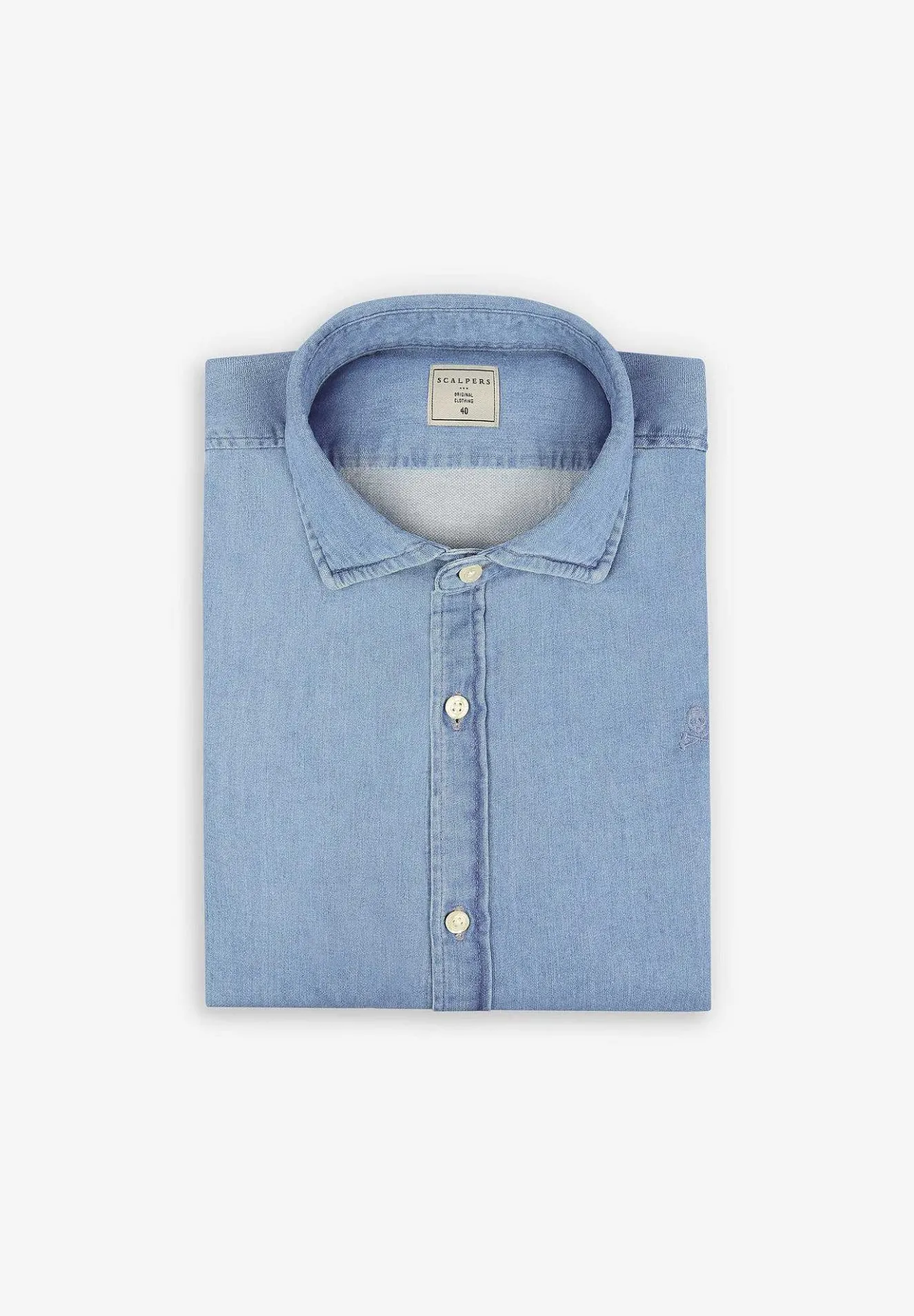 Scalpers Casual<Basic Denim Shirt