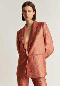 Scalpers Blazers And Vests<Blazer With Wave Lapel Detail