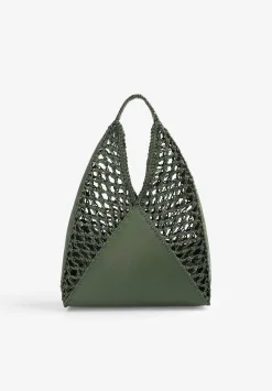 Scalpers Fur<Braided Leather Shopper Bag