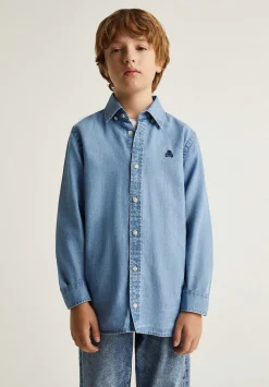 Scalpers Shirts<Button Collar Denim Shirt