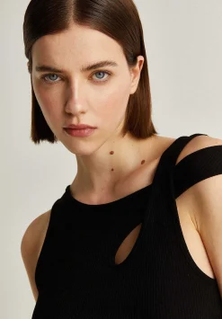 Scalpers T-Shirts And Tops<Canale Asymmetrical Tank Top