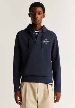 Scalpers Sweatshirts<Chest Embroidery Hooded Sweatshirt