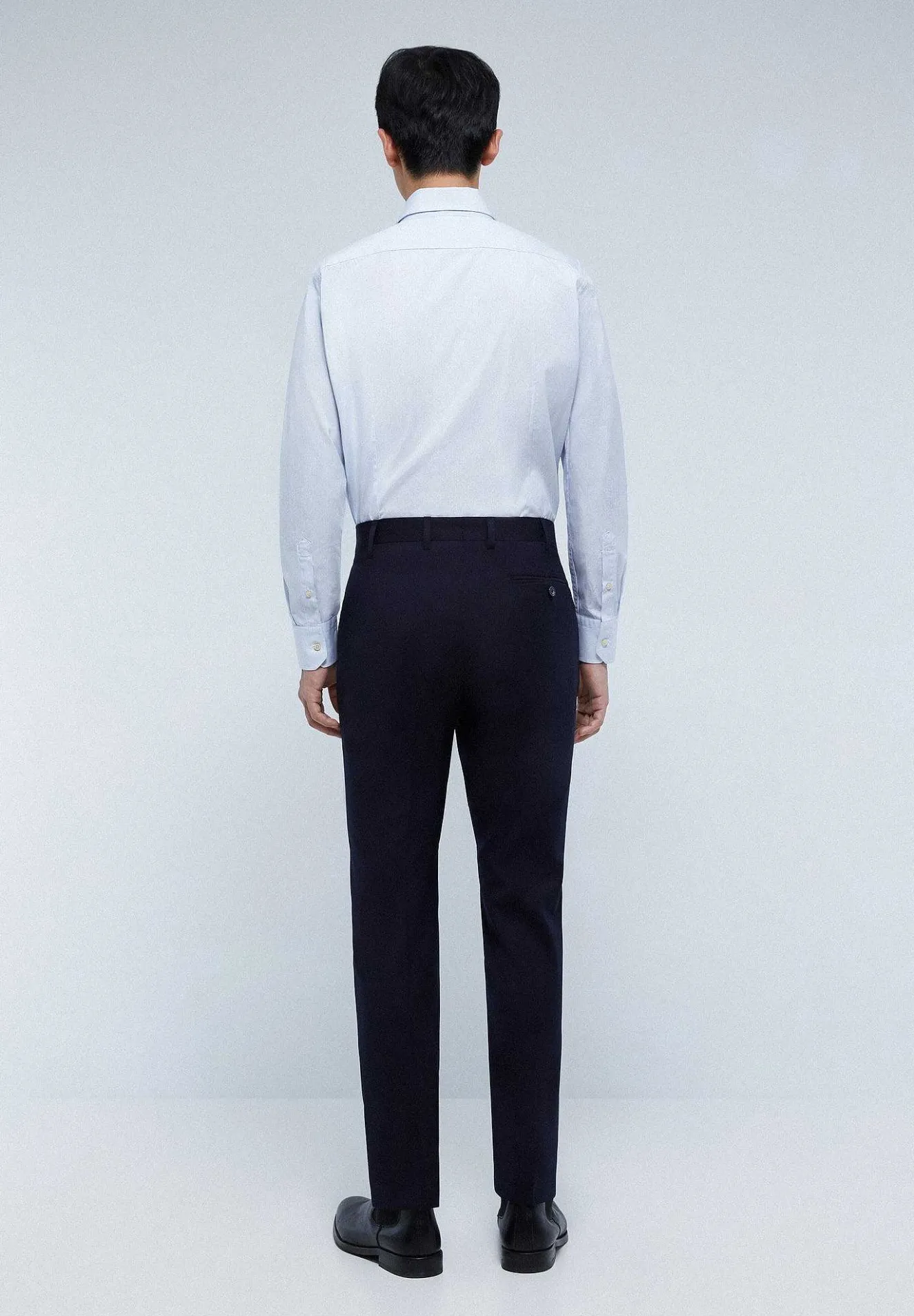 Scalpers Suits<Classic Navy Blue Wool Suit