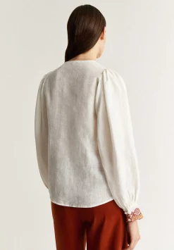 Scalpers Shirts<Contrast Embroidery Blouse