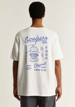 Scalpers Tshirts<Contrast Print T-Shirt