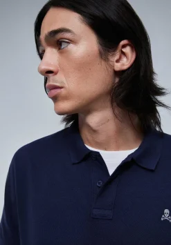 Scalpers Poles<Contrast Skull Basic Polo