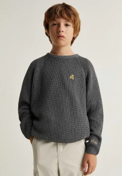 Scalpers Sweaters And Cardigans<Contrast Skull Washed Jersey