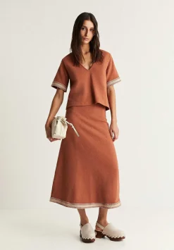 Scalpers Skirts<Contrast Strip Skirt