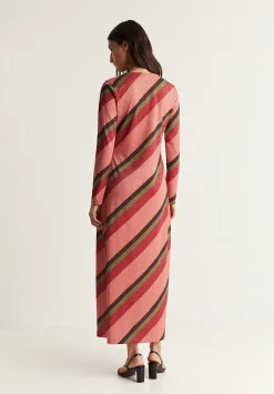 Scalpers Dresses<Contrast Striped Lurex Dress
