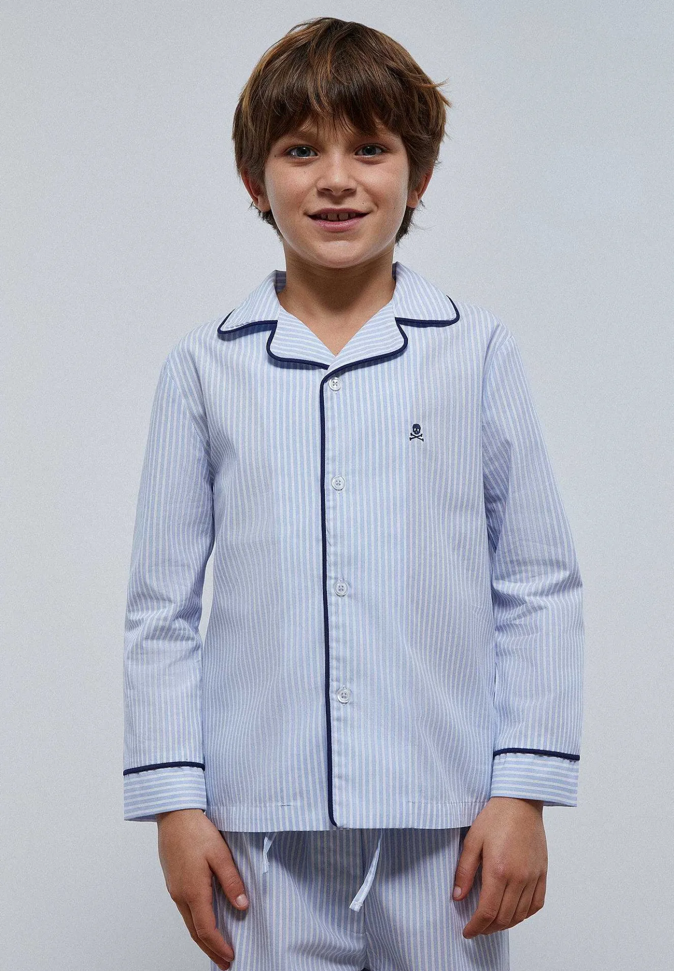 Scalpers Pajamas<Contrast Striped Skull Pajamas