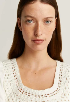 Scalpers Shirts<Crochet Details Blouse