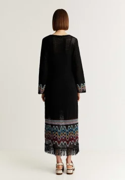 Scalpers Dresses<Crochet Dress With Fringed Detail