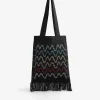 Scalpers Shoulder Bags<Crochet Shopper Bag With Fringed Detail