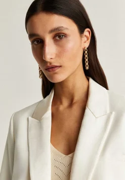 Scalpers Blazers And Vests<Cropped Blazer With Puno Detail