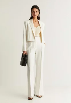 Scalpers Blazers And Vests<Cropped Blazer With Puno Detail
