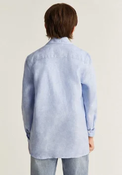 Scalpers Shirts<Cutaway Collar Linen Shirt