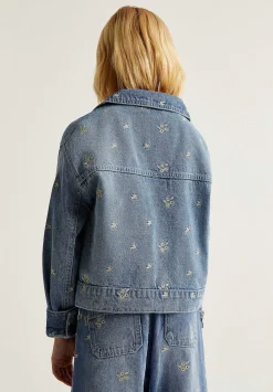 Scalpers Jackets And Vests<Denim Jacket Embroidered Details