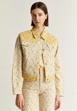 Scalpers Jackets And Trench<Denim Jacket Ethnic Motifs