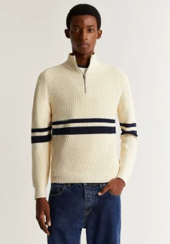 Scalpers Sweaters And Cardigans<Double Stripe Zipper Sweater
