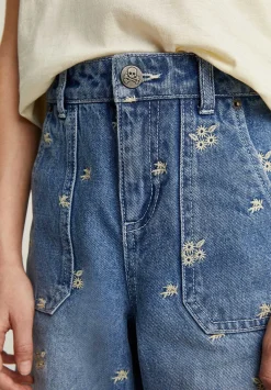Scalpers Pants And Overalls<Embroidered Details Jeans