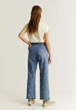 Scalpers Pants And Overalls<Embroidered Details Jeans