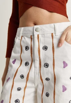 Scalpers Jeans<Embroidered Ethnic Motifs Jeans