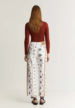 Scalpers Jeans<Embroidered Ethnic Motifs Jeans