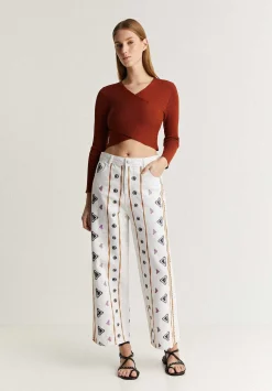 Scalpers Jeans<Embroidered Ethnic Motifs Jeans