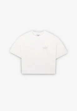 Scalpers T-Shirts And Tops<Embroidered Logo Gather Detail T-Shirt