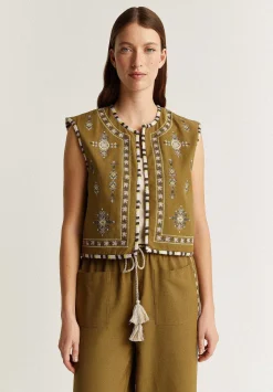Scalpers Blazers And Vests<Embroidered Vest