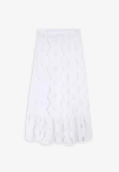 Scalpers Skirts<English Embroidered Midi Skirt