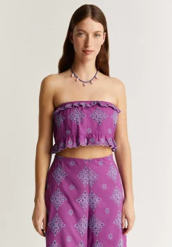 Scalpers T-Shirts And Tops<English Embroidery Cropped Top