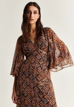 Scalpers Dresses<Ethnic Dress With Metallic Detail