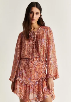 Scalpers Shirts<Ethnic Flowy Blouse