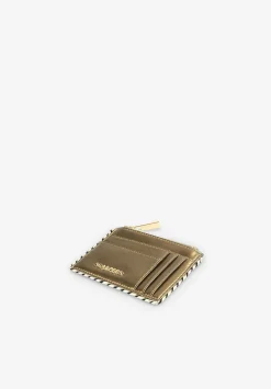 Scalpers Wallets<Filo Metallic Detail Card Holder