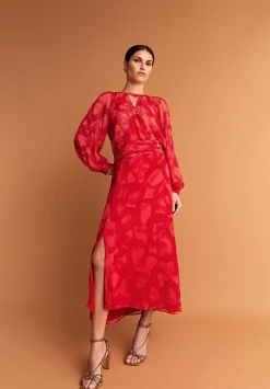 Scalpers Skirts<Flowing Skirt With Lurex Opening