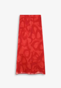 Scalpers Skirts<Flowing Skirt With Lurex Opening