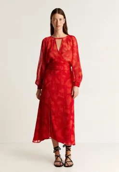 Scalpers Skirts<Flowing Skirt With Lurex Opening