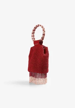 Scalpers Raffia<Fringe Beaded Bag