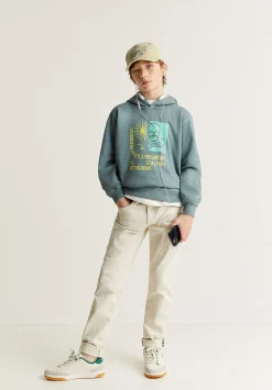 Scalpers Sweatshirts<Front Print Hooded Sweatshirt