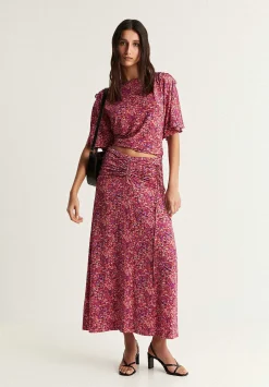 Scalpers Skirts<Gathered Cord Midi Skirt