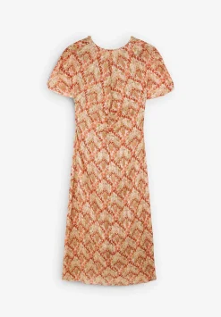 Scalpers Dresses<Gathered Front Midi Dress
